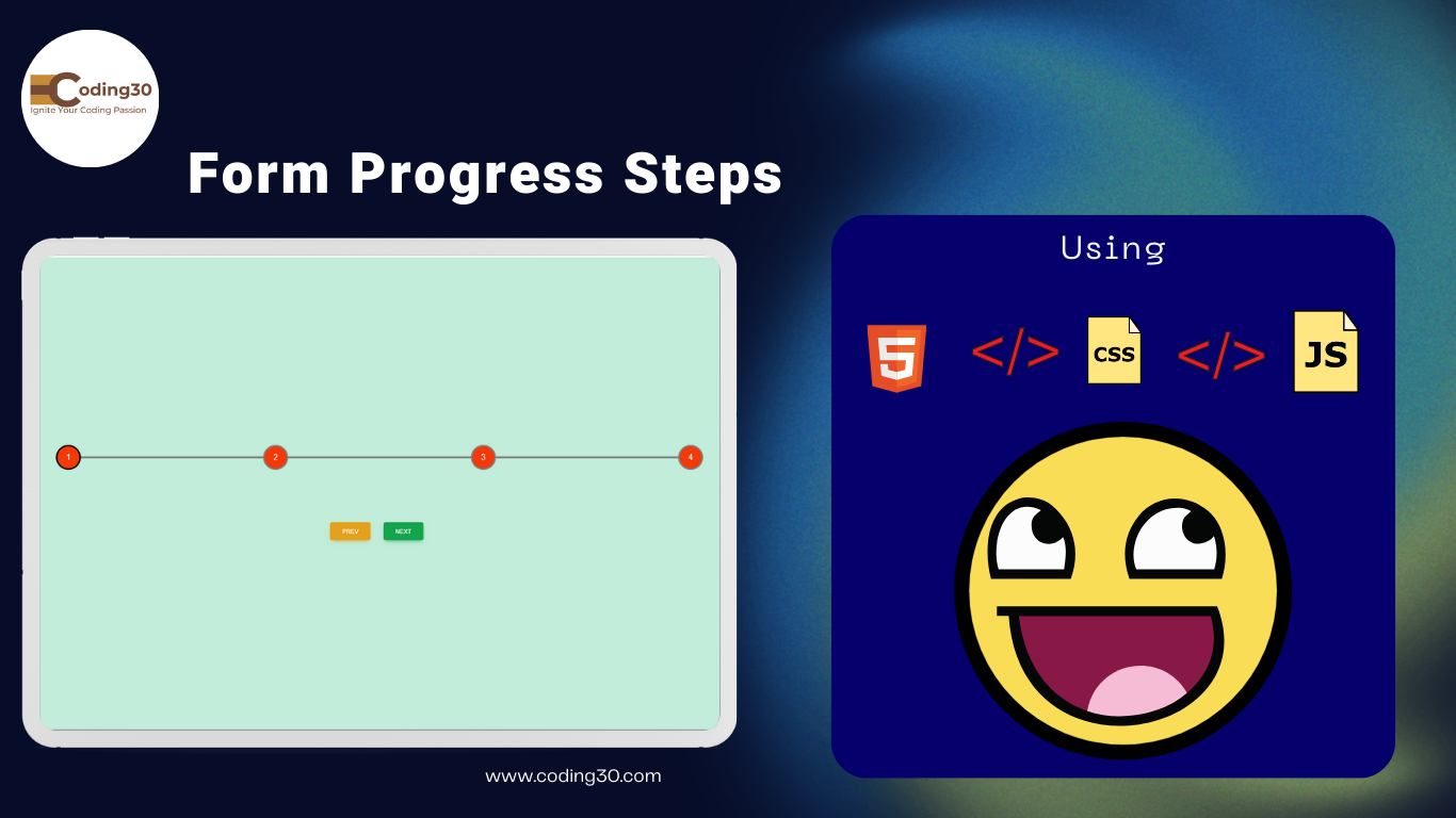 form progress stepes